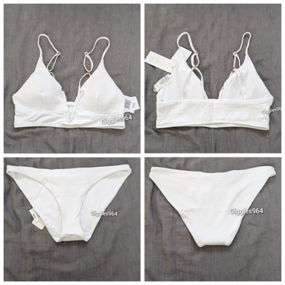 L*Space Siren Camacho Bikini Set White